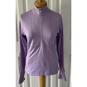 Lucy Tech Activewear Top Women’s Small Long Sleeve 1/2 Zip Pullover Lavender